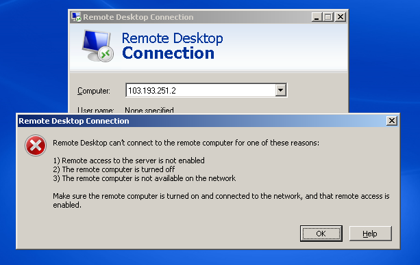Rdp no access
