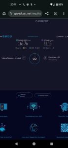 Speedtest result